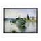 Stupell Industries Monet Classic Countryside Homes Lake Landscape Black Framed Wall Art